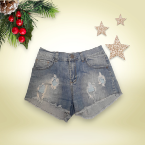 short de jeans gris topo piu maria store