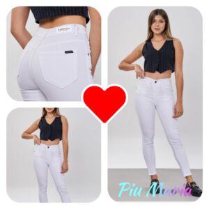 SKiNNY ELASTIZADO BLANCO - ALBANIA TIENDA PIU MARIA STORE