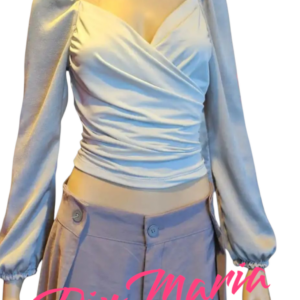 TIENDA PIU MARIA LA PLATA BLUSA MANGA PRINCESA COMBINADA