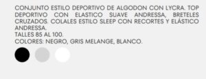 CONJUNTO ANDREssA 1253 TIENDA ONLINE PIU MARIA LA PLATA