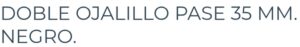 CINTO DOBLE OJALILLO 35mm.TIENDA ONLINE PIU MARIA 