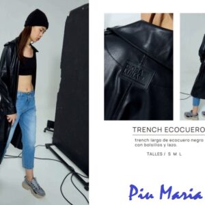 TRENCH DE ECOCUERO PIU MARIA 2215113402